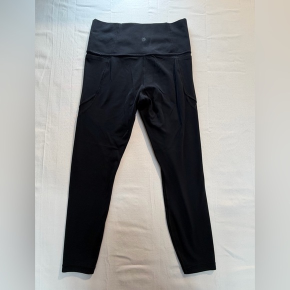 Athleta Black Salutation Mesh High Rise Legging Sz S Gorpcore, Minimalist - Picture 3 of 7